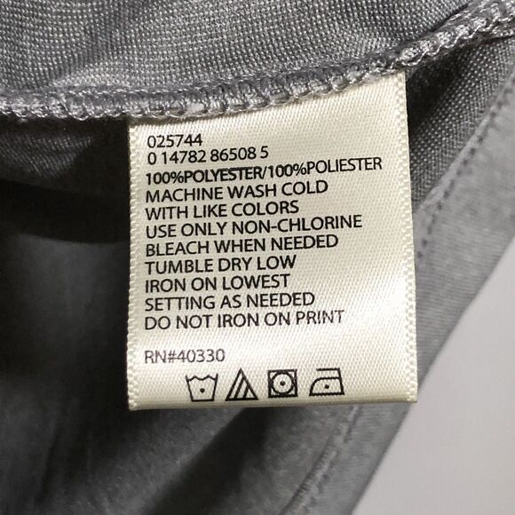 Haggar Polo Shirt Men's XXL Gray Blue Stripes Cool 18 Performance Golf Prep New - Picture 6 of 11